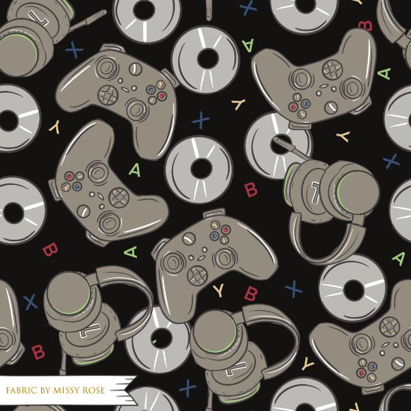 Load image into Gallery viewer, Black Gaming Controller - Canvas Fabric
