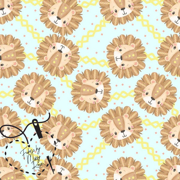 Cute Lion - Woven Fabric