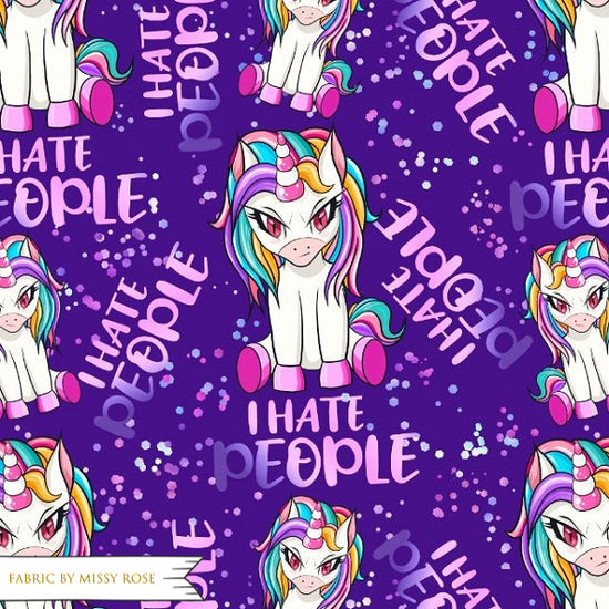 I Hate People  -  Knit 220 Fabric