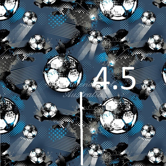 Navy Soccer - Woven Fabric