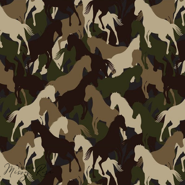 Horses -  Knit 220 Fabric