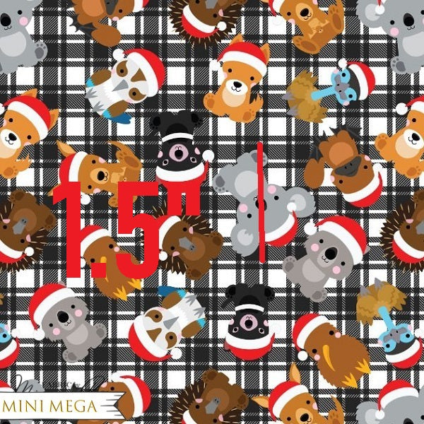 Load image into Gallery viewer, Plaid Animals - Tencel Fabric

