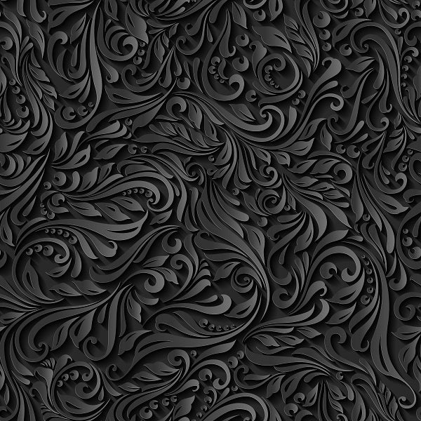 Black Embossed -  Knit 220 Fabric