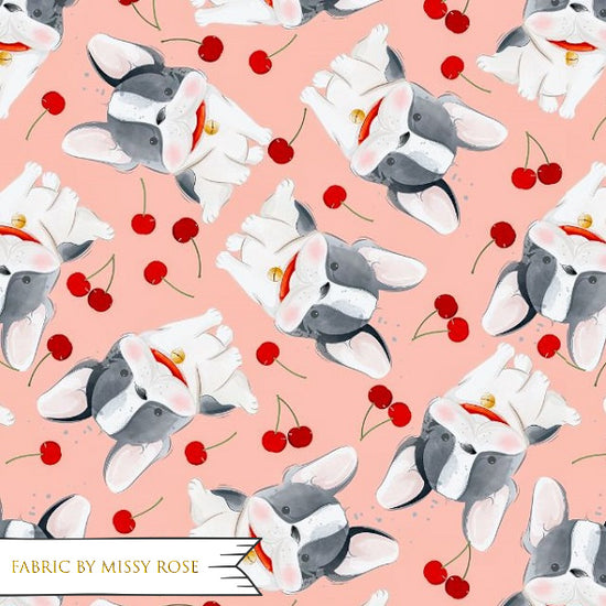French Bulldog - French Terry Fabric