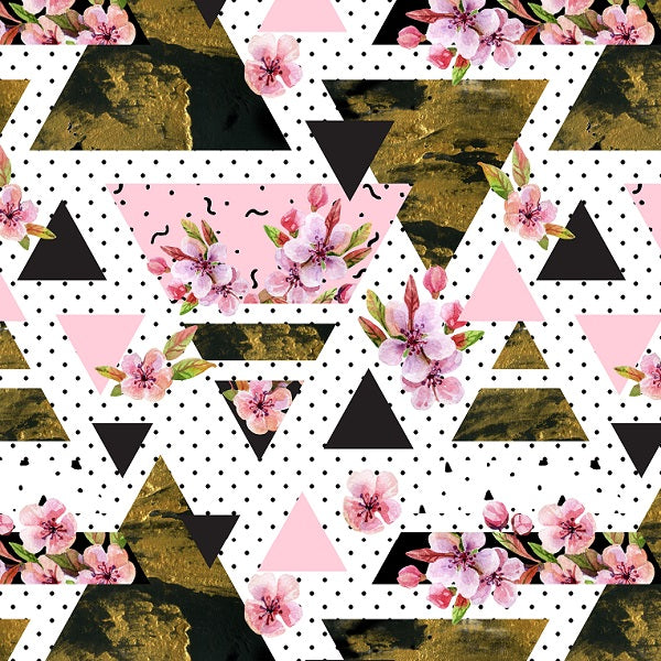 Floral Geometric - Woven Fabric