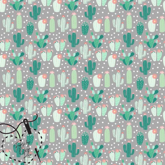 Grey Cactus -  Knit 220 Fabric