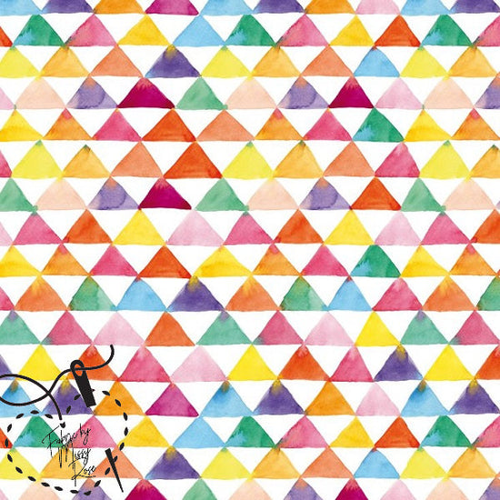 Colourful Triangle - Woven Fabric