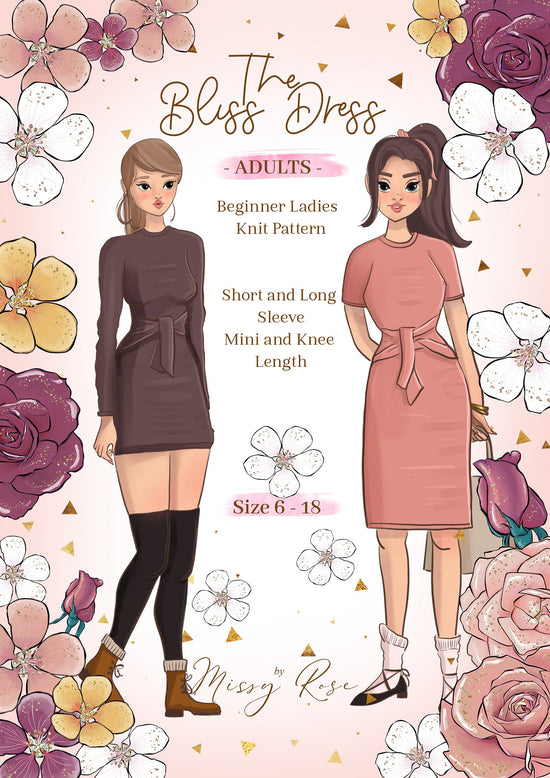 Load image into Gallery viewer, Missy Rose Bliss Dress - Womens PDF Sewing Pattern
