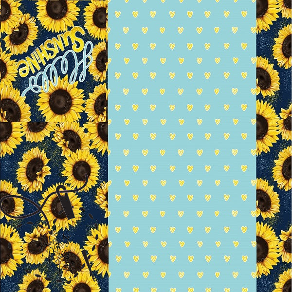 Sunflower Matilda Saddle Bag Panel Fabric