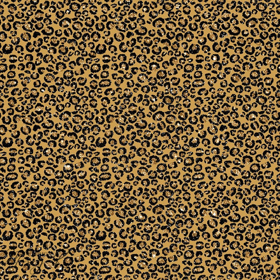 Leopard Glitter - Rayon Fabric