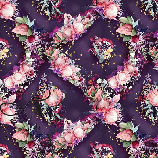 Australian Floral -  Knit 220 Fabric