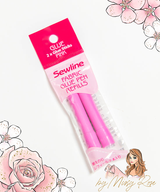 Sewline - Glue pen refill pink - 2 pack