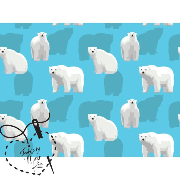 Polar Bear - Canvas Fabric